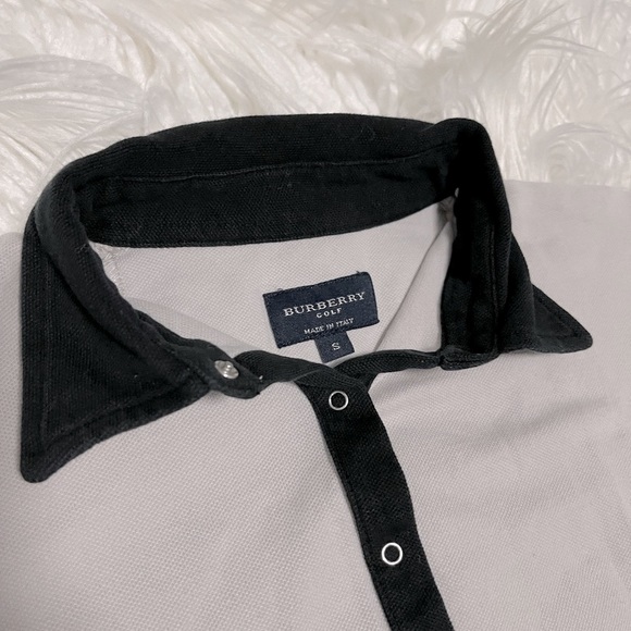 2𝒇𝒐𝒓$150 BURBERRY GOLF push-down button light blue shirt sizeS - Picture 6 of 9